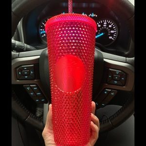Starbucks holiday hot pink studded cup